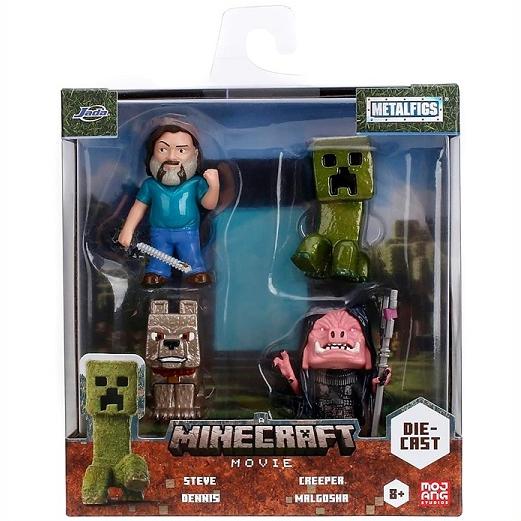 Minecraft Movie】 マインクラフト ムービー メタルフィグス 4点セット