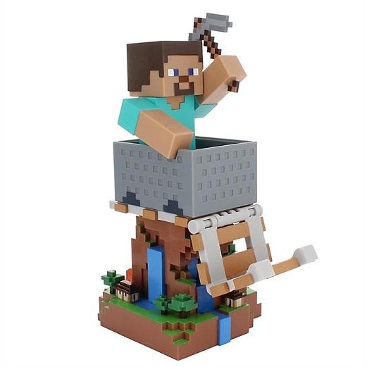 ダイヤモンド装備スティーブ コントローラースタンド マインクラフト ケーブルガイ ダイヤモンド装備スティーブ コントローラースタンド マインクラフト