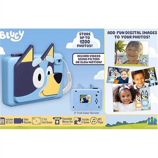 ekids Bluey】 ブルーイ キッズ デジカメ ビデオ録画と内蔵デジタル