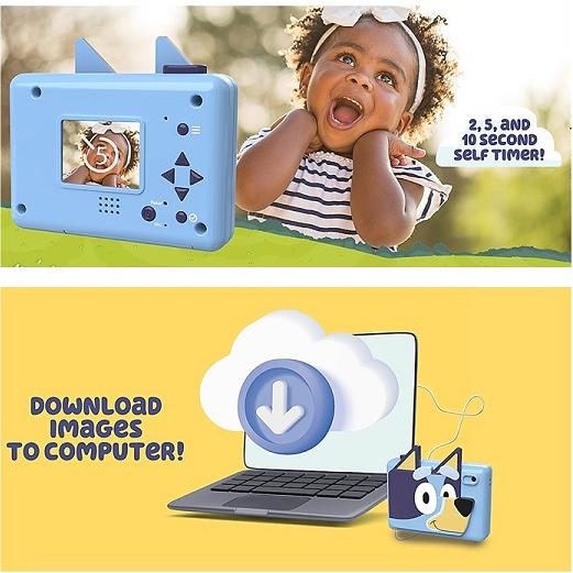 ekids Bluey】 ブルーイ キッズ デジカメ ビデオ録画と内蔵デジタル