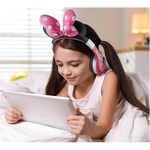 eKids【ディズニー ジュニア】 ミニー ワイヤレスヘッドホン 内臓