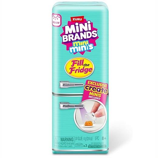 Mini Brands】 ミニブランズ フィルザフリージ 冷蔵庫プレイセット（UV