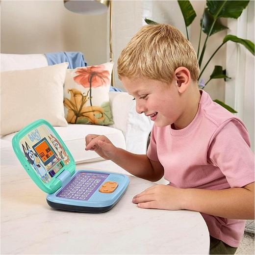 ※パッケージにダメージあり【VTech】 ブルーイ ゲームタイム ラップトップ Bluey Game Time Laptop /英語学習/単語/サウンド/フレーズ/キーボード/パソコン/PC_6