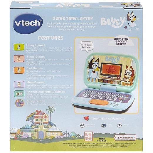 ※パッケージにダメージあり【VTech】 ブルーイ ゲームタイム ラップトップ Bluey Game Time Laptop /英語学習/単語/サウンド/フレーズ/キーボード/パソコン/PC_8