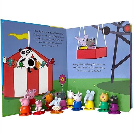 ペッパピッグ マイ ビジー ブック 英語絵本 フィギュア 10体入り B