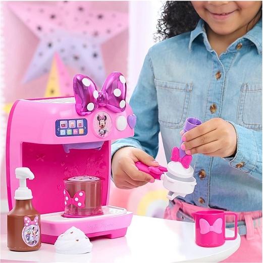 【Disney Minnie Mouse】 ディズニー ジュニア ミニーマウス ライズ＆シャイン ボウリスタセット エスプレッソマシン/コーヒーメーカー セット /おままごと/の画像