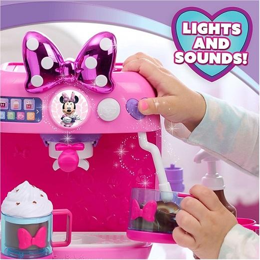 【Disney Minnie Mouse】 ディズニー ジュニア ミニーマウス ライズ＆シャイン ボウリスタセット エスプレッソマシン/コーヒーメーカー セット /おままごと/の画像
