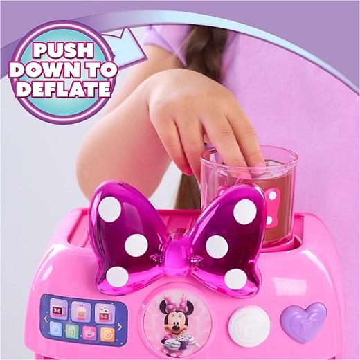 【Disney Minnie Mouse】 ディズニー ジュニア ミニーマウス ライズ＆シャイン ボウリスタセット エスプレッソマシン/コーヒーメーカー セット /おままごと/の画像