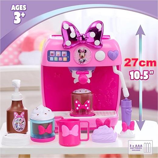 【Disney Minnie Mouse】 ディズニー ジュニア ミニーマウス ライズ＆シャイン ボウリスタセット エスプレッソマシン/コーヒーメーカー セット /おままごと/の画像