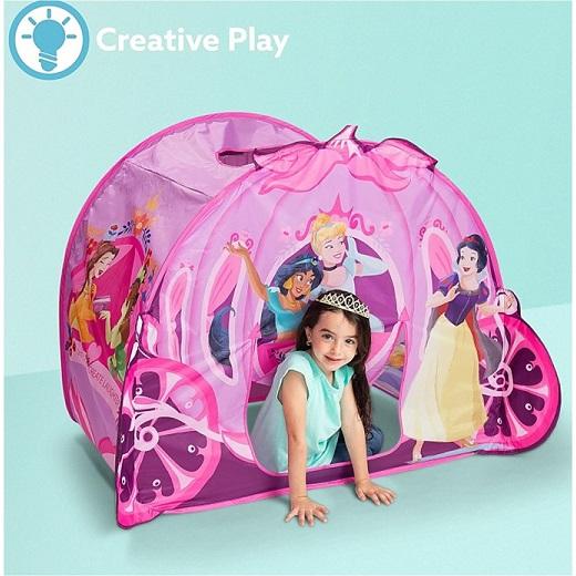 【Disney Princess】 プレイハット ディズニー プリンセス 馬車/プレイハウス/プレイテント/ポップアップ テント/数秒でポップアップ/収納簡単/テント_3
