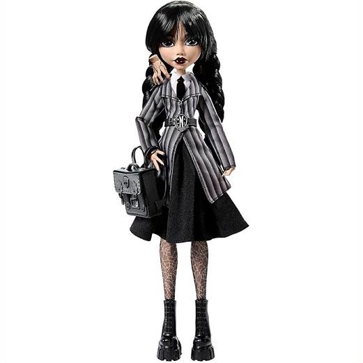 【Monster High】 モンスターハイ×ウェンズデー ドール ネバーモア アカデミー制服姿のウェンズデー・アダムス コレクタブル（シングとバックパック付き）/限定_1