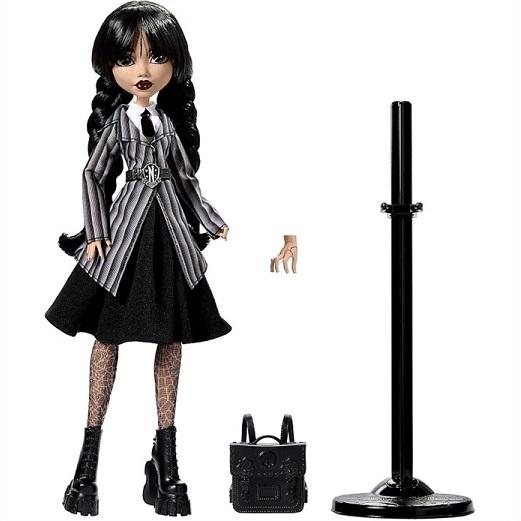 【Monster High】 モンスターハイ×ウェンズデー ドール ネバーモア アカデミー制服姿のウェンズデー・アダムス コレクタブル（シングとバックパック付き）/限定_5