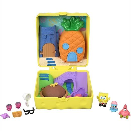 ポーリーポケット　スポンジボブ　日本未発売　ミニチュア　フィギュア Polly Pocket ポーリーポケット スポンジボブ コラボレーション