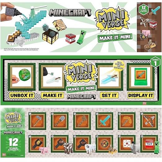 ミニバース　メイクイット　ミニ　マインクラフト ３個 Amazon.com: MGA's Miniverse Make It Mini Minecraft (2 Pack)- MGA's