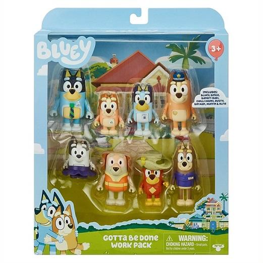 ディズニー ジュニア Bluey ブルーイ 限定 お仕事 Work パック 8体