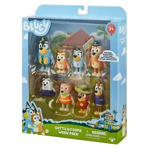 ディズニー ジュニア Bluey ブルーイ 限定 お仕事 Work パック 8体