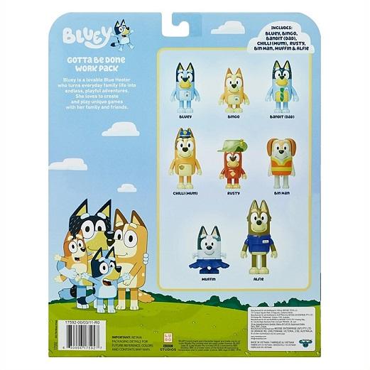 ディズニー ジュニア Bluey ブルーイ 限定 お仕事 Work パック 8体