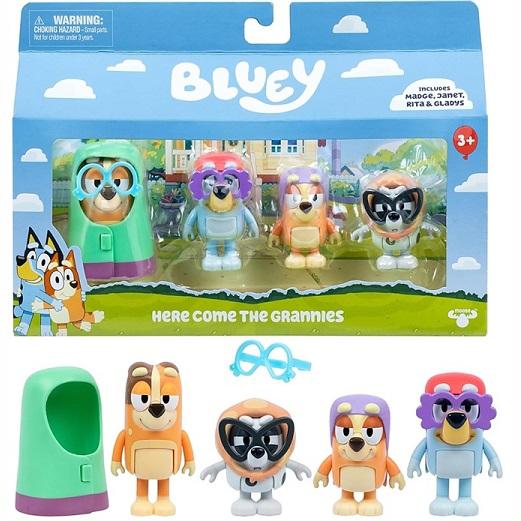 ディズニー ジュニア Bluey ブルーイ フィギュア 4体セット
