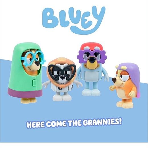 ディズニー ジュニア Bluey ブルーイ フィギュア 4体セット