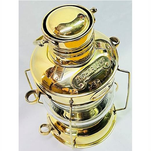 Nautical Brass】真鍮製 アンカーオイルランプ リーズ・バートン
