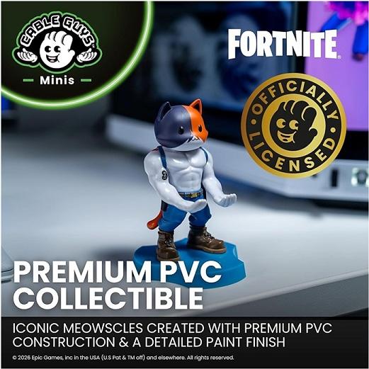 Fortnite フォートナイト ニャッスル イヤホンホルダー＆スマホスタンド ケーブルガイズ】 Fortnite フォートナイト ニャッスル ミニ イヤホン
