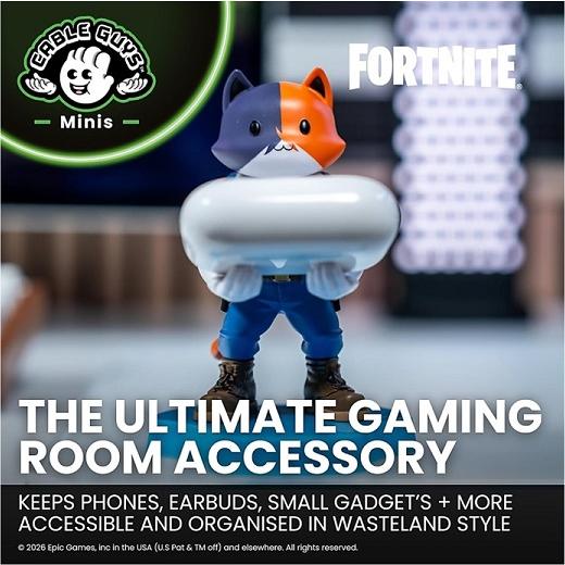 ケーブルガイズ】 Fortnite フォートナイト ニャッスル ミニ イヤホン