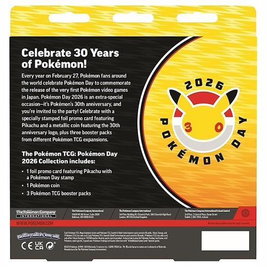 Pokemon TCG Pokemon Day 2026 Collection ポケモンデイ 30周年 コレクションボックス 海外限定版/カード/ゲーム/ポケモン/ピカチュウ/ポケットモンスター/トレ
