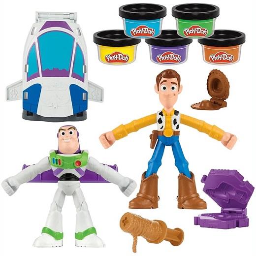 ねんど色フィギュアセット5体 Play-Doh Toy Story】 トイストーリー 5 プレイドー スペース