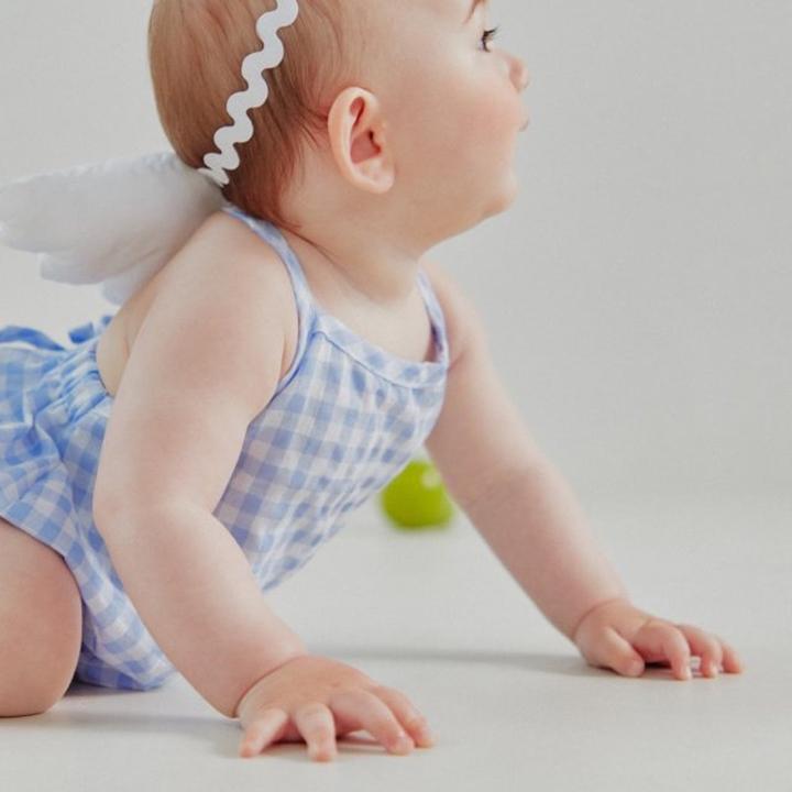 天使の羽ギンガムチェックのbabyロンパース Dalkomhai 韓国子供服 夏のお出かけ 新生児 0歳 1歳 2歳 かわいい おしゃれ 女の子 男の子 Dal Angel21 Ajoah 通販 Yahoo ショッピング