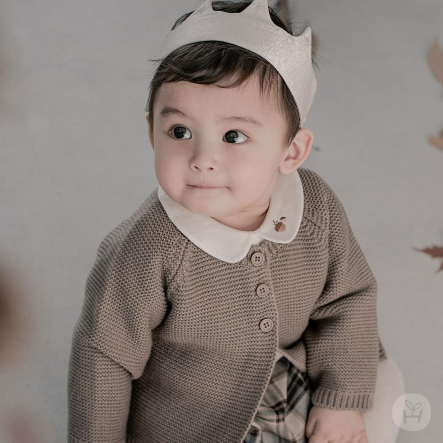 Neo ベビーニットカーディガン Happy Prince 韓国子供服 暖かい プレゼント ギフト お出かけ 新生児 キッズ 0歳 1歳 2歳 かわいい おしゃれ 女の子 男の子