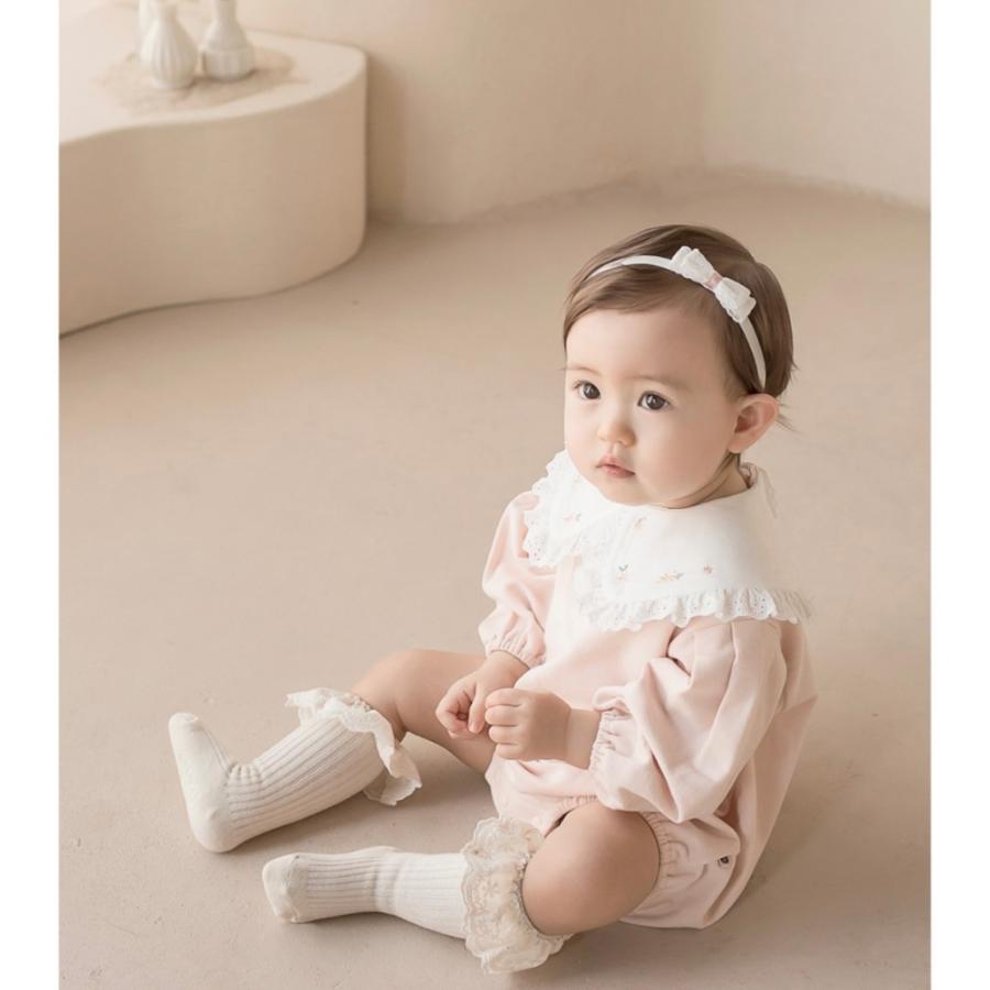 メイルオーダー ファッション 冬 ソックス 女の子 かわいい ボーダー 春 靴下 2本ライン フレア ハイソックス ベビー