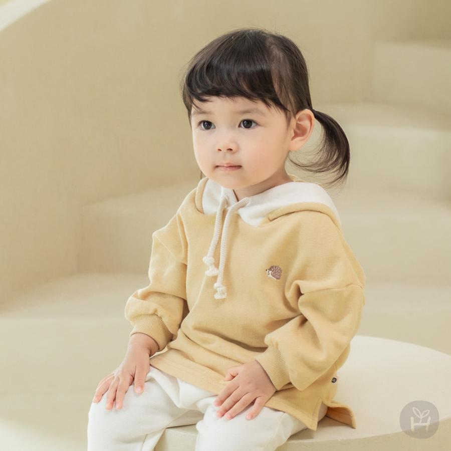 Lowen ハリネズミ Babyパーカー Happy Prince 韓国子供服 春 秋 プレゼント ニット 起毛 暖かい お出かけ 新生児 0歳 1歳 2歳 かわいい おしゃれ 女の子 男の子 ポロシャツ サイズ 110