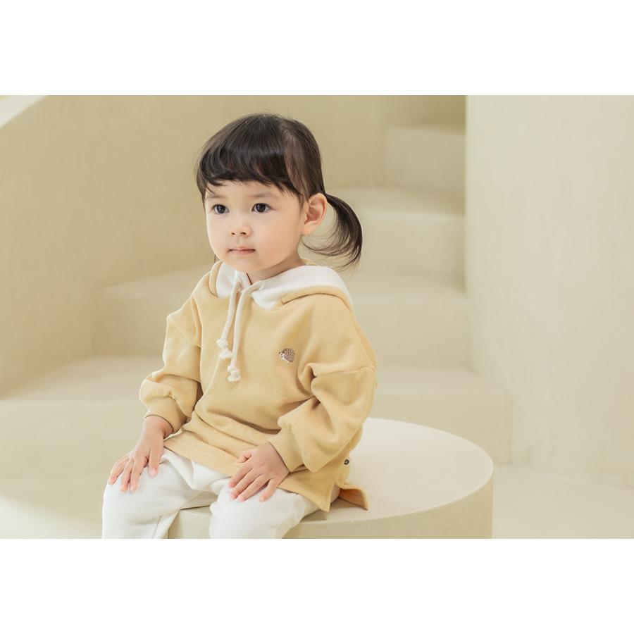 Lowen ハリネズミ Babyパーカー Happy Prince 韓国子供服 春 秋 プレゼント ニット 起毛 暖かい お出かけ 新生児 0歳 1歳 2歳 かわいい おしゃれ 女の子 男の子 ポロシャツ サイズ 90