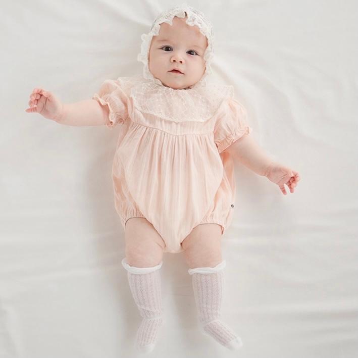 ピーチピンクのお姫様ロンパース Happy Prince 夏のベビー服 韓国 子供服 出産祝い ギフト 夏のお出かけ 0歳 1歳 2歳 かわいい おしゃれ 女の子 Hnm1 01bs04 Ajoah 通販 Yahoo ショッピング