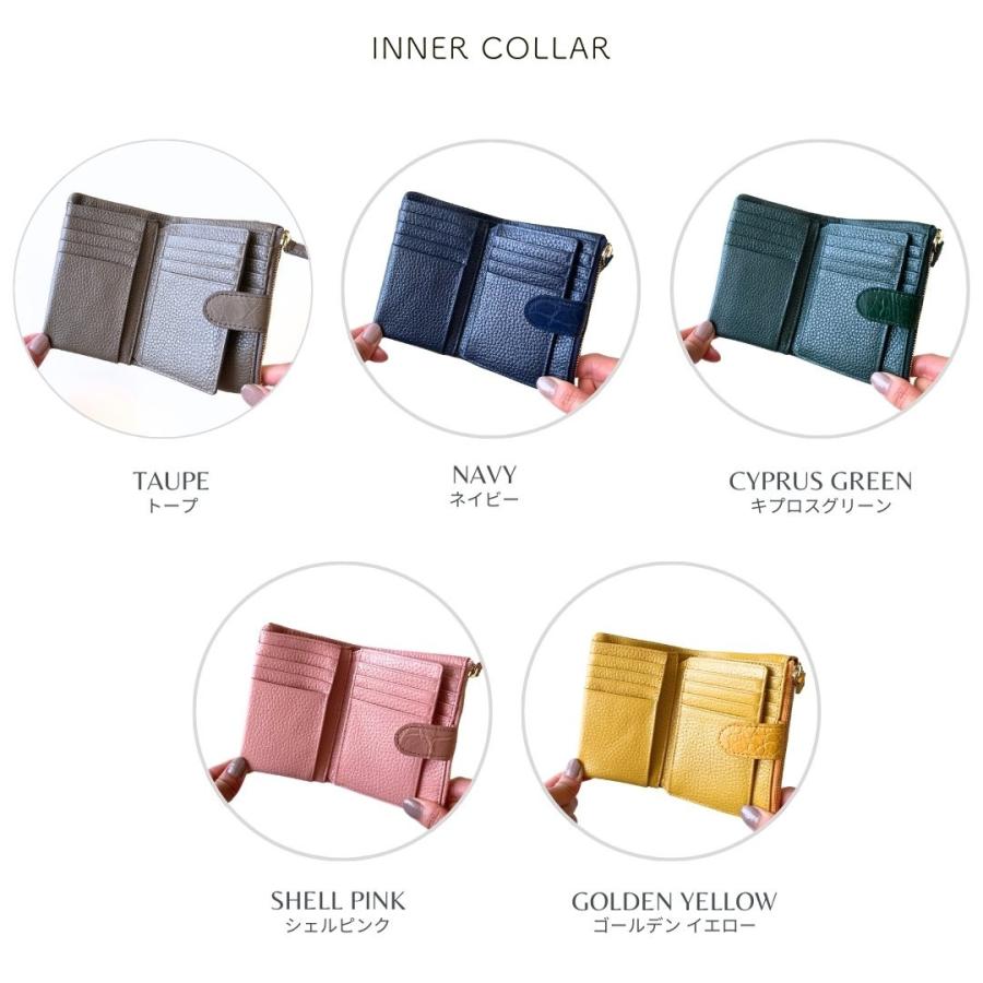クロコダイル財布 二つ折り財布 5色 グリーン イエロー ネイビー