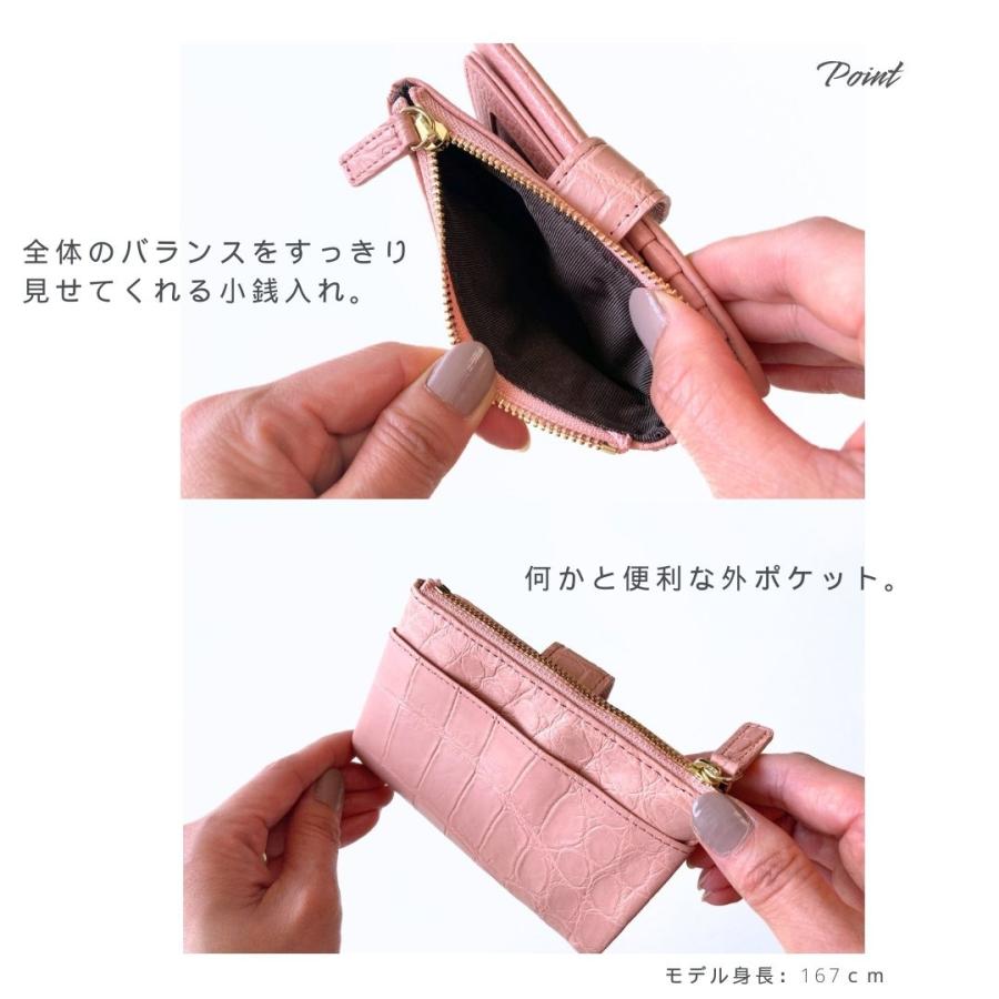 クロコダイル財布 二つ折り財布 5色 グリーン イエロー ネイビー