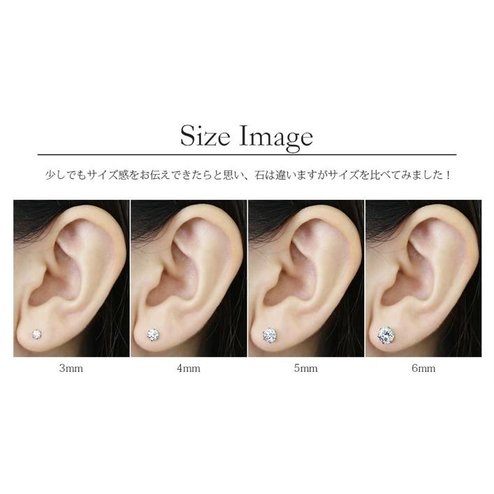 ピアス レディース ステンレス エメラルド 4mm 金属アレルギー