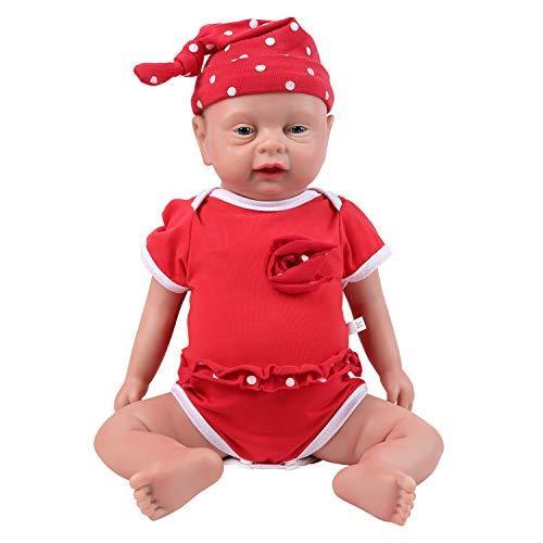 IVITA 新生児人形 フルシリコン製ベビードール 本物のリボーンベビードール フルウェイト本物の赤ちゃん人形 リアルな赤ちゃん人形 (46cm 女の