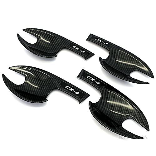 Speed Garage マツダ CX-5 KF 系 専用 ドア ノブ ハンドル プロテクター カバー ガーニッシュ カーボン 柄 for MAZDA