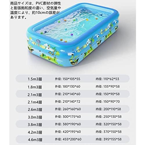 Shilanmei ビニールプール プール 子供用プール 家庭用プール ファミリープール 大型 自動膨脹 ワイヤレス 電動ポ 