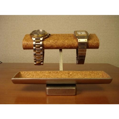 ハンドメイド　どっしり安定腕時計ケース風腕時計スタンド 【トレイ】
