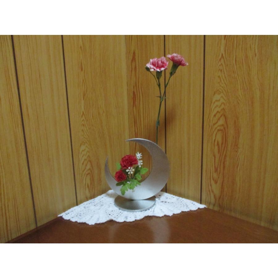 花瓶　一輪挿し　ステンレス製花瓶　花瓶 おしゃれ　一輪挿し 高級　花瓶 一輪挿し　かわいらしいお月さま花瓶、一輪挿し