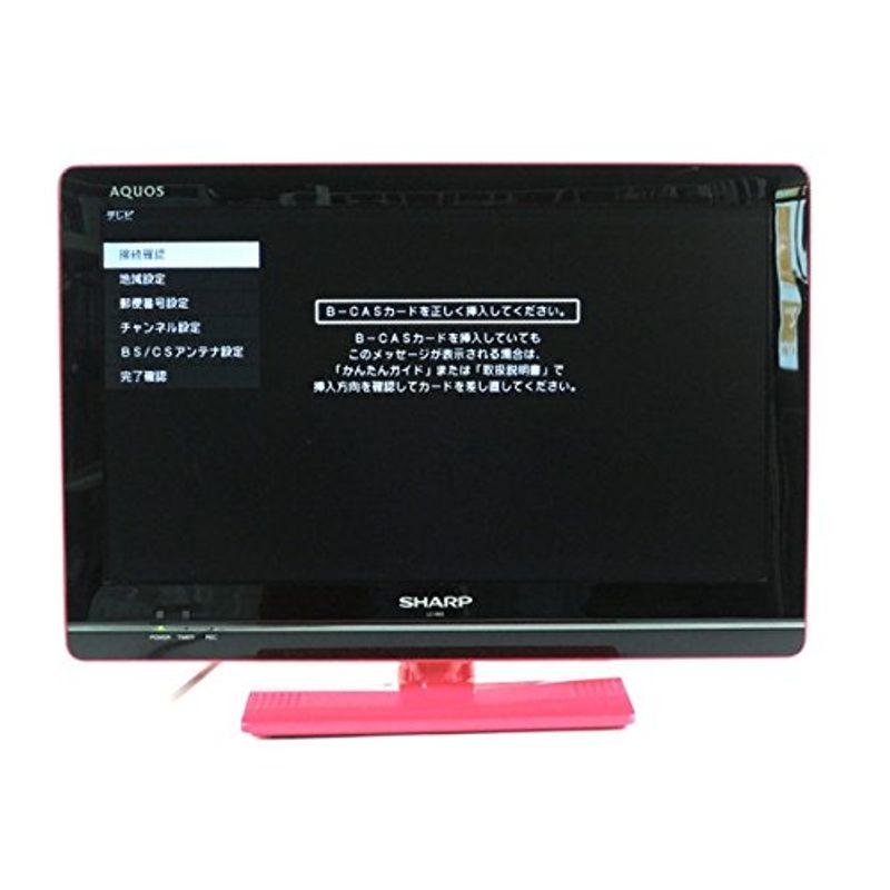 シャープ 19V型 液晶 テレビ AQUOS LC-19K5-P ハイビジョン HDD(外付 