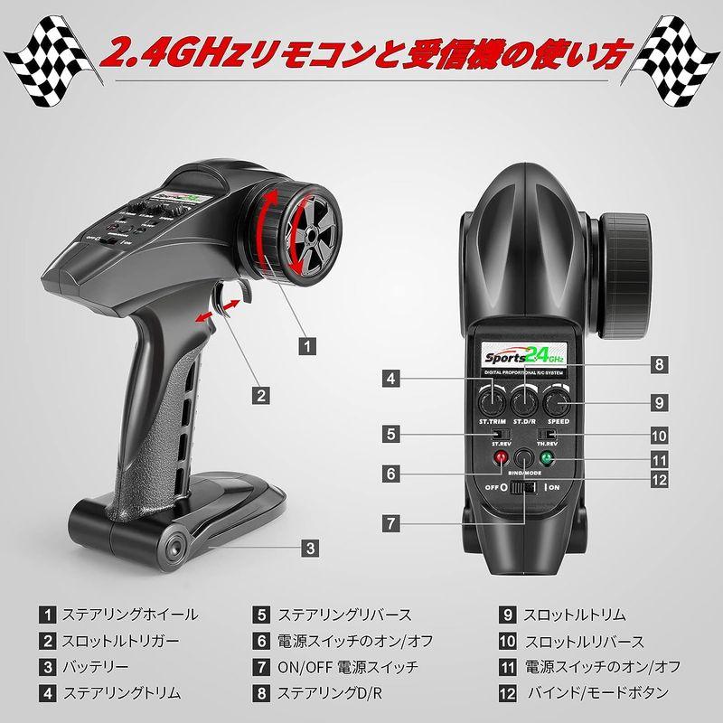 HAIBOXING ラジコンカー こども向け ラジコンカー オフロード 4WD 1/18 ブラシレス RCカー ラジコンカー おとな向け 高 ゲーム、おもちゃ 自動車 O1189771291(10505円)