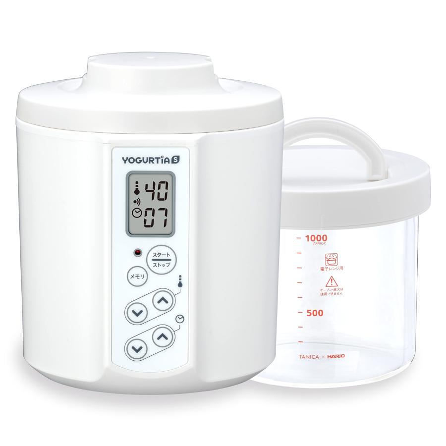 2023年最新TANICA 新型 ヨーグルティアS ガラス容器セット 温度調節(25