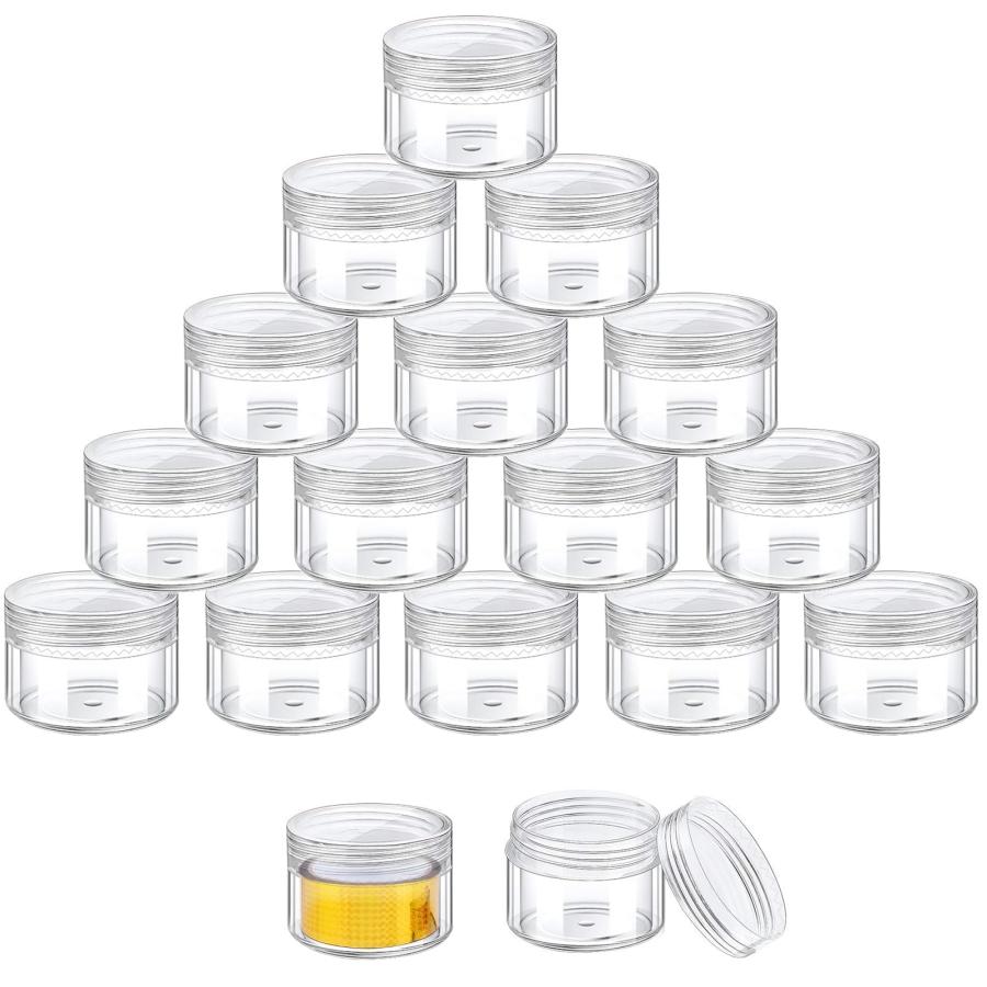 seimeinoki 銀テープ 収納ケース テープ収納 透明 小分け丸ケース 15個入 銀テープホルダー クリア 丸ケース 持ち運び便利 3（Yahoo!・AK-leaf）
