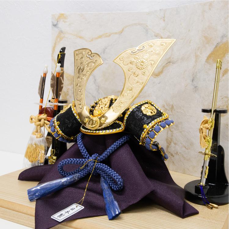 8号鏨彫青風収納兜 : 赤ちゃんデパート - 通販 - Yahoo!ショッピング