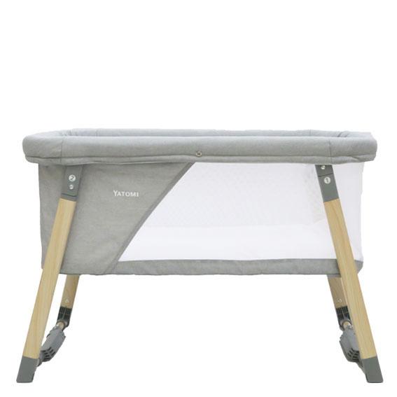 【美品】YATOMI ヤトミ　ベビーベッド　ゆりかご　リビングベッド ヤトミ リビングベッド 2in1 BABY crib 折り畳み ミニベッド 持ち運び
