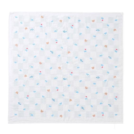 MIKI HOUSE ミキハウス ガーゼバスタオル 【46-8341-383】15 ブルー