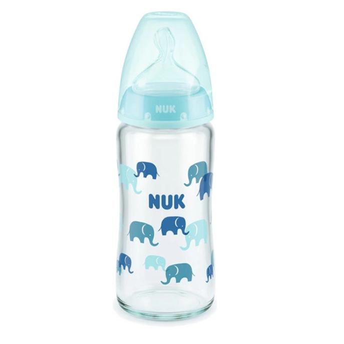 プレミアムチョイスほ乳びん ヌーク 温度センサー付(ガラス製）240ml(0